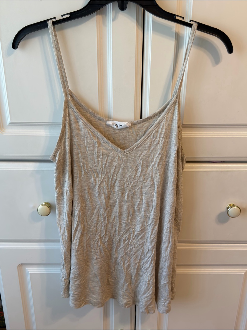 Carly Jean Los Angeles Tan Spaghetti Strap Camisole Tank Top